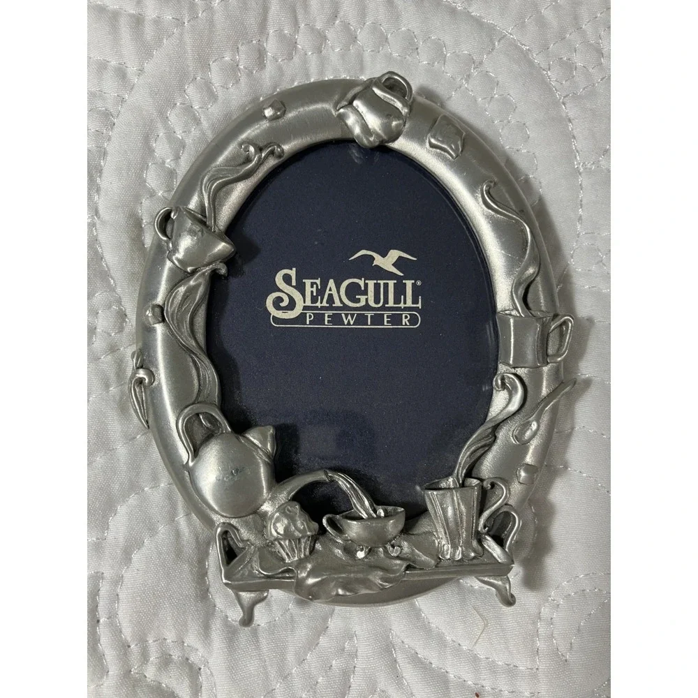 Seagull‎ Pewter Tea Time Picture Frame 4x3
